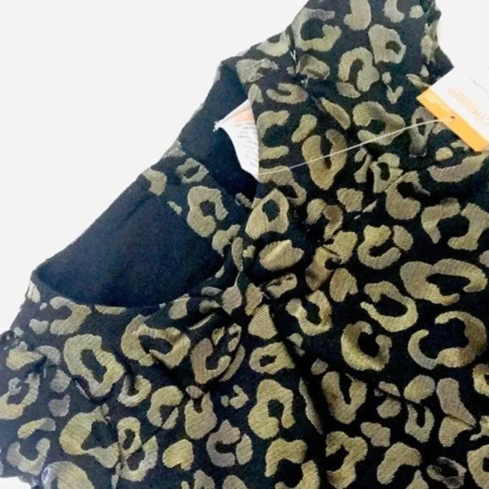 NWT GYMBOREE LEOPARD PRINT DRESS WITH BOW 12-18 MONTHS
